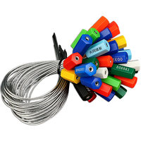 Sello de Seguridad Desechable para Cables, de Alta Seguridad, de 1.8 mm, Hexagonal, a Prueba de Manipulaciones, con Longitud Personalizable y Código QR