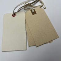 Étiquettes volantes personnalisées en gros pour vêtements, étiquettes imprimées en papier avec cordon/ficelle
