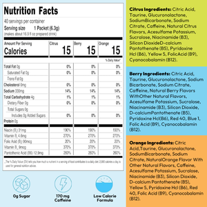 Enerji acele Stix 40 paket taurin tozu 0 şeker 170mg kafein düşük kalorili hidrasyon OEM On-the-Go paket - Product Image 3