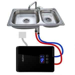 120V 2-6L/Min contrôle tactile sur chauffe-eau domestique automatique Led pommeau de douche - Product Image 1