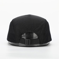 Casquette de camping à 5 panneaux, personnalisable avec votre propre logo brodé, casquette à bec de canard, course à pied, extérieur, séchage rapide, nylon, casquette de camping