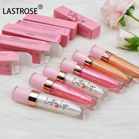 Tube de brillant à lèvres diamanté, vente en gros, étiquette privée, fini mat, personnalisez votre logo, tube de gloss à lèvres avec diamant