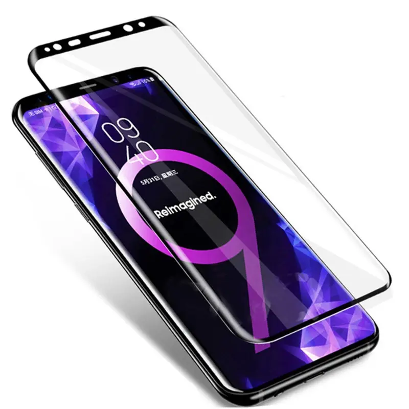 3D Curved Full Cover HD Clear Scratch Resistant Bubble-Free Tempered Glass Screen Protector for Galaxy S22/S22 Plus/S22 Ultra