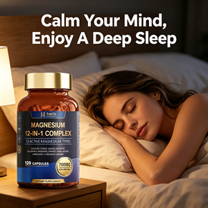 Capsules de glycinate de magnésium personnalisées OEM ODM pour adultes - Améliore l'immunité, 90 capsules, 12 en 1 - Product Image 4