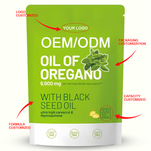 Cápsulas de Aceite de Orégano OEM con Aceite de Semilla Negra, Suplemento de Extracto de Aceite de Orégano Orgánico en Cápsulas Blandas - Product Image 2