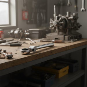 Clé combinée Fervi 19 mm avec tête à cliquet articulée - Product Image 3