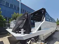 Ferry Catamaran en Aluminium 15m*5m, Bateau de Croisière Rapide pour Passagers avec 60 Places, Design Élégant Type Tanker