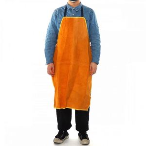 Delantal de Soldadura K2066 de Cuero Vacuno Amarillo, Equipo de Protección para Soldador - Product Image 2