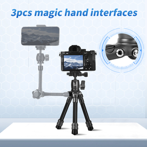 QZSD Q152C Mini trépied en Fiber de <span class=keywords><strong>carbone</strong></span> 25CM support de bureau plié pour appareil <span class=keywords><strong>photo</strong></span> numérique pour photos et vidéos support de poche - Product Image 6