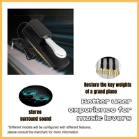 Pédale de sustain universelle KINGMUSICO KM-T1 pour claviers électroniques, pianos numériques, avec plateau antidérapant en ABS, deux canaux pour batterie