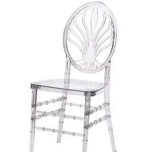 Chaises de mariage et d'hôtel empilables en résine transparente de luxe, durables et très demandées - Product Image 2
