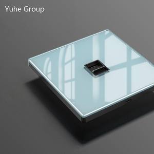 Puerto universal para computadora, adaptador de módulo RJ45, panel de vidrio, toma de interfaz CAT5E, cable Ethernet + toma de pared para TV - Product Image 3