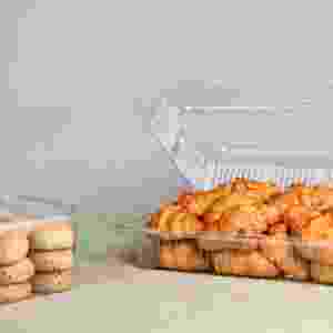 Caja de pan de plástico desechable de 125oz Embalaje de alimentos PET reciclable - Product Image 5