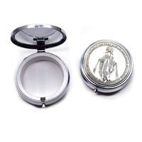 Haute qualité Offre Spéciale chic saint benoît chapelet médaille sainte communion boîte-cadeau boîte d'emballage en métal