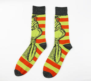 <span class=keywords><strong>Calcetines</strong></span> Navideños Creativos de Dibujos Animados del <span class=keywords><strong>Grinch</strong></span>, <span class=keywords><strong>Calcetines</strong></span> Tejidos para Hombre y Mujer, <span class=keywords><strong>Calcetines</strong></span> Modernos Personalizados para Parejas - Product Image 2