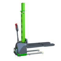 Chariot élévateur électrique autoportant EVERLIFT ELES-10D, mini transpalette portable, chariot élévateur à fourche 1 tonne 500 kg, élévateur de stockage au lithium