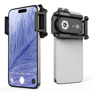 Lupa de microscopio digital de mano de alta definición Apexel 300X con luz LED/luz UV para evaluaciones de joyas y diamantes - Product Image 1