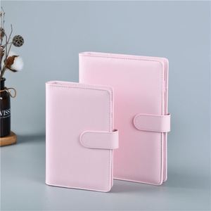 X418 Stock A5 B5 Pu Leather Journal 6 <b>Ring</b> <b>Binder</b> Planner Cover Budget <b>Binder</b> Notebook in Summer Colors for Girls - Product Image 3