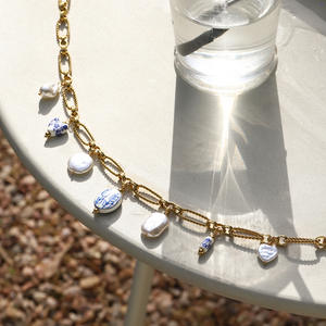 Cadena de Cintura de Pearl & Chili, acero inoxidable chapado en oro de 18 quilates, joyería de cadena de vientre en capas de lujo a la moda personalizada para mujer - Product Image 3