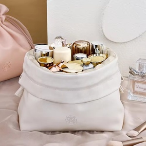 Shengyang phổ biến PU phụ nữ đi du lịch Carry-on Trường hợp với công suất lớn cách điện xách tay lười biếng trang điểm lưu trữ dây kéo đóng cửa - Product Image 3