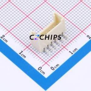 WAFER-HY2.0-6PWZ-Y62 Wire-to-Board Pin Header Bent Lead Through Hole,P=2mm Connector 1x6P 2mm Right Angle Insert HY - Product Image 1