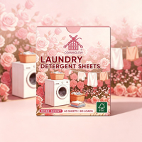 Feuilles de lessive écologiques biodégradables super concentrées, feuilles de lavage portables pour la maison et les voyages