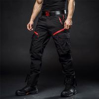 Vêtements pour hommes grande taille, pantalons pour hommes, vêtements de travail robustes, pantalons cargo avec poches, genouillères, pantalons de travail et de sauvetage