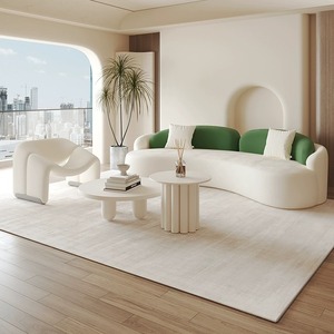 Canapé en tissu courbé en bois KJHJN2025, canapé d'hôtel en mousse haute densité - Product Image 2