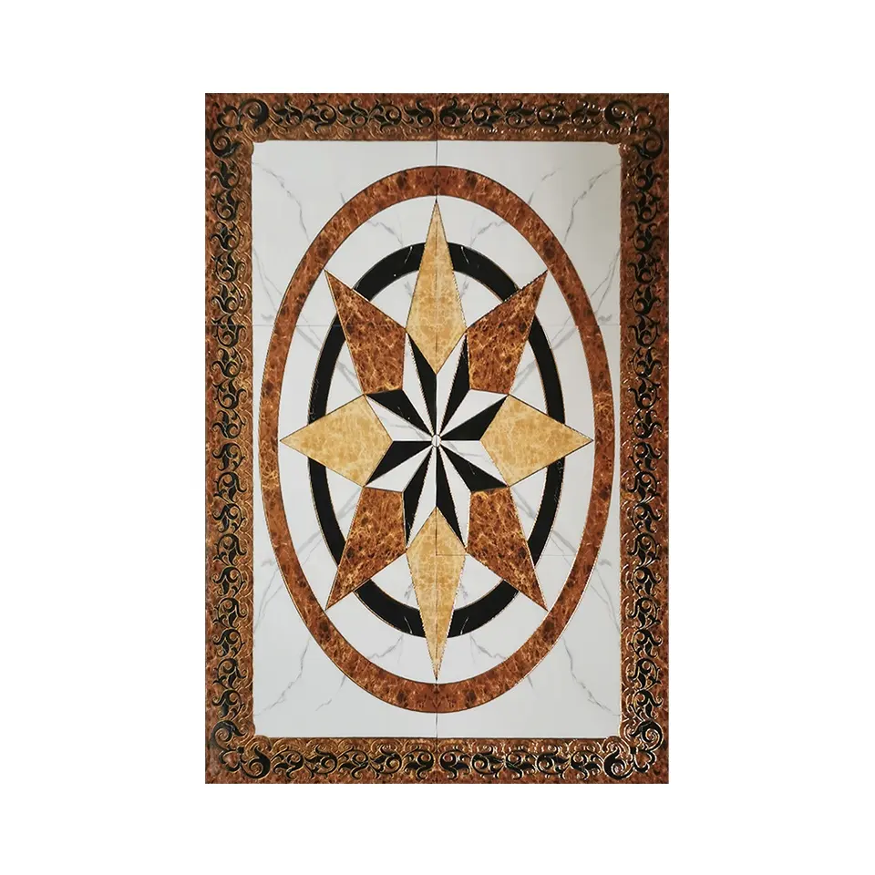 1200x1800mm porcelain floor decor tiles 3D customized carpet tiles