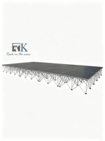 Scène portable antidérapante pour l'extérieur et l'intérieur, plateforme de scène en aluminium, podium pour événements musicaux, installation facile