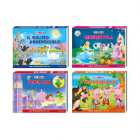 Libros de tapa dura con diseño de Edicart, palabras cotidianas, elementos 3D, educativos, coloridos, historias clásicas para niños, 8 artículos, 14