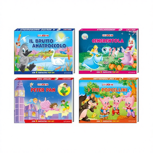 Livres Pop-up Style Edicart avec Éléments 3D Éducatifs Colorés Apprentissage Histoires Classiques pour Enfants 8 Articles 14 Pages Italie - Product Image 1