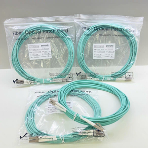 สายแพทช์ไฟเบอร์ออปติกแบบมัลติโหมดดูเพล็กซ์ LC to LC OM3 ยาว 5 เมตร จากโรงงานโดยตรง 50/125 Aqua LSZH สำหรับเครือข่ายศูนย์ข้อมูล 10G - Product Image 5