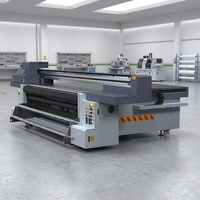Imprimante jet d'encre UV de 3,3 mètres de large, imprimante UV hybride, imprimante UV rouleau-à-rouleau