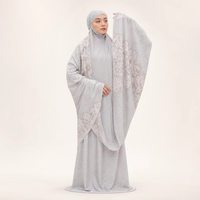 Ensemble de prière de voyage en nylon pour femmes, taille unique, vêtements islamiques modestes
