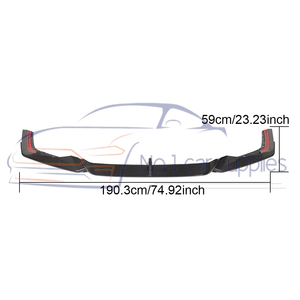 Lèvre de pare-chocs avant en fibre de carbone sèche 2020-2021 pour pare-chocs de voiture RS7 Sportback quatre portes - Product Image 5