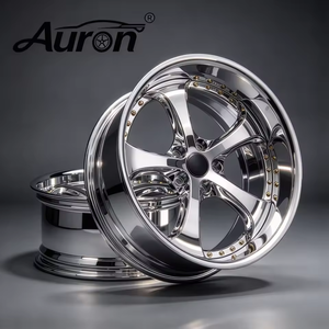 Rueda Auron de Aleación de Aluminio Pulido 5.5x17 de Cinco Radios y Dos Piezas Fundidas para Mejora de Vehículos de Pasajeros - Product Image 4