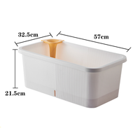 Pot de fleurs en plastique PP épaissi avec niveau d'eau visible, idéal pour le jardinage en appartement, sur patio et sur le rebord de fenêtre de cuisine