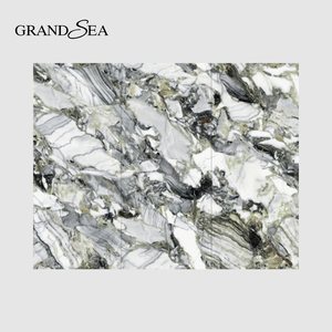 2025 Chất lượng cao tráng men sứ tắm tường đá cẩm thạch Bảng điều khiển kết cấu thạch anh nhà bếp Countertop calacatta thạch anh - Product Image 1