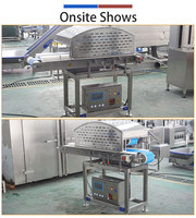 QP-V1 Industriële Aubergine Snijmachine Enkelkanaals Horizontale Fruit- en Groentesnijmachine voor Commercieel Gebruik