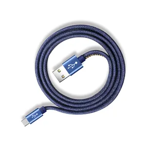 Venta al por mayor bluetooth cable c pin-Cable de datos trenzado de alambre de acero para teléfono 3A, Cable de Certificado de carga rápida