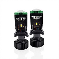 BBROY - Lupa con Proyector LED Y7 Mini, Faros Delanteros LED de 120 W y 22000 lm, Bombillas LED H4 Canbus