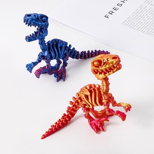 Vente en gros de jouets squelettes de dinosaures Raptor en plastique imprimés en 3D personnalisés, dragon chinois pour enfants, tendance, fournisseurs de services OEM - Product Image 2