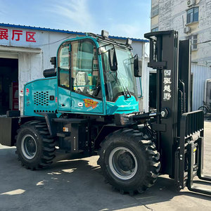 Reclutamento globale del rivenditore 3.5t articolato 4WD fuori strada carrello elevatore Diesel idraulico piccolo raggio di sterzata per tutti i terreni ruvidi - Product Image 6