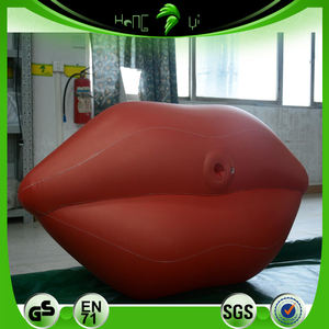 Lèvres gonflables rouges et Sexy, jouets pour bébé, rouge avec trou SPH - Product Image 6