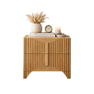 Bedroom Furniture Sustainable Eco-Friendly Solid Wood Home Furniture Good Price Nightstand Wood <b>Bedside</b> <b>Table</b> - Product Image 1