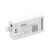 Contrôleur Symphony SP801E, contrôleur d'effets lumineux rectangulaires multi-personnalisables, double mode Bluetooth et Wi-Fi