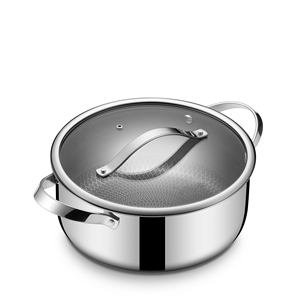 Profesyonel PFOA İçermeyen Seramik Kaplamalı Üç Katmanlı Paslanmaz Çelik Tencere Seti Güveç Tava Sağlıklı Dayanıklı Fırına Uygun Tencere Seti - Product Image 6