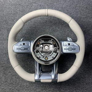 พวงมาลัยหนังปรับแต่งได้สำหรับ W203 W204 Mercedes Benz <span class=keywords><strong>AMG</strong></span> W205 W211 W212 W213 W221 <span class=keywords><strong>W124</strong></span> W176 W177คลาส C E S - Product Image 3