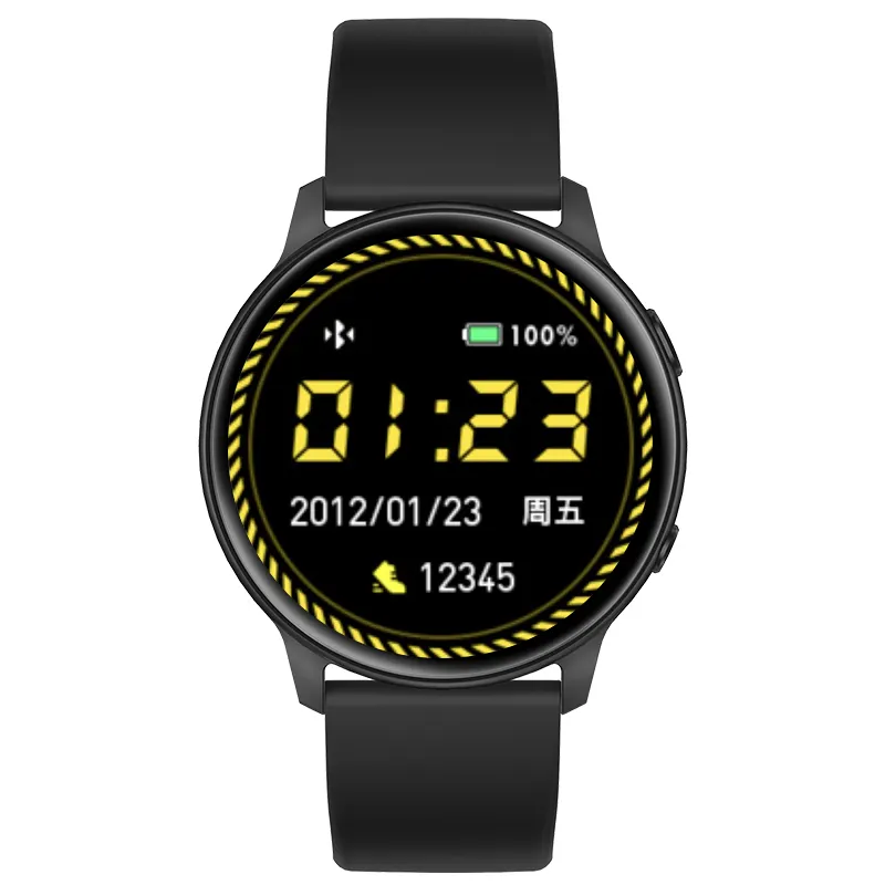 Pro Max BT Call Smart Watch Split Screen Display Breathing Training Round Shape Smart Watch with Music Control